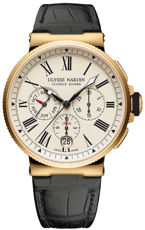 Ulysse Nardin Marine Chronograph Annual Calendar 43mm 1532-150/40 Replica Watch